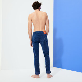 男款 Others Uni - 男士标准版型丝绒长裤, Navy backworn 男款 Others Uni - 男士标准版型丝绒长裤, Navy backworn