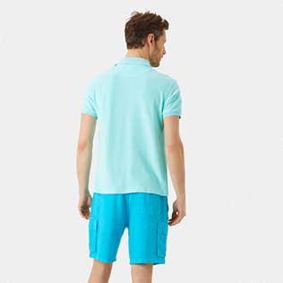 男款 Others 纯色 - 男士纯色毛圈布马球衫, Lagoon backworn 男款 Others 纯色 - 男士纯色毛圈布马球衫, Lagoon backworn