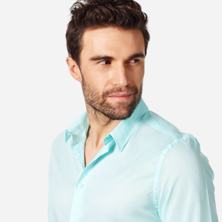 Altri Unita - Camicia unisex in velo di cotone tinta unita, Acqua supp1 Altri Unita - Camicia unisex in velo di cotone tinta unita, Acqua supp1
