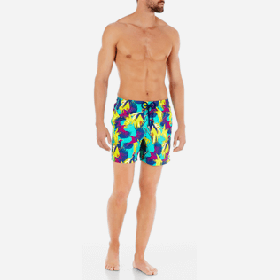 Hombre Corte Clásico Estampado - Bañador con estampado Birds of Paradise para hombre, Veronese green frontworn Hombre Corte Clásico Estampado - Bañador con estampado Birds of Paradise para hombre, Veronese green frontworn