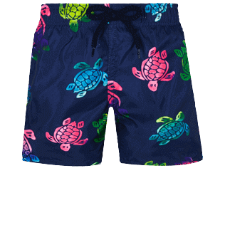Garçons AUTRES Imprimé - Maillot de bain garçon Ultra léger et pliable Ronde des Tortues Aquarelle, Bleu marine front Garçons AUTRES Imprimé - Maillot de bain garçon Ultra léger et pliable Ronde des Tortues Aquarelle, Bleu marine front