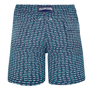 Men Classic / Moorea Printed - Men Stretch Swimtrunks Modernist Fish, Navy back Men Classic / Moorea Printed - Men Stretch Swimtrunks Modernist Fish, Navy back