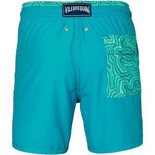Homme CLASSIQUE Uni - Maillot de bain Homme Tortues Hypnotiques et Uni, Curacao back Homme CLASSIQUE Uni - Maillot de bain Homme Tortues Hypnotiques et Uni, Curacao back