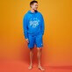 Homme AUTRES Imprimé - Sweat à capuche en coton organique homme brodé - Vilebrequin x The Beach Boys, Faience vue de détail 5