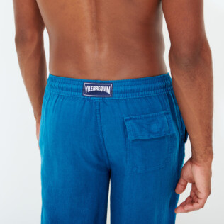 Hombre Autros Liso - Pantalón de lino liso para hombre, Goa supp2 Hombre Autros Liso - Pantalón de lino liso para hombre, Goa supp2