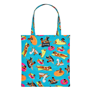Others Printed - Tote Bag - Vilebrequin x Derrick Adams, Swimming pool front Others Printed - Tote Bag - Vilebrequin x Derrick Adams, Swimming pool front