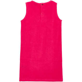 Girls Others Solid - Girls Terry Cloth Sleeveless Dress Solid, Gooseberry red back Girls Others Solid - Girls Terry Cloth Sleeveless Dress Solid, Gooseberry red back