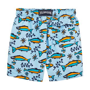 Niños Corte Clásico Estampado - Bañador con estampado Sardines à l'Huile, Cielo azul back Niños Corte Clásico Estampado - Bañador con estampado Sardines à l'Huile, Cielo azul back