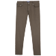 Men Others Solid - Men 5-Pockets Pants Solid, Brown front view