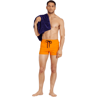 Uomo Classico corto Unita - Costume da bagno corto uomo stretch e aderente a tinta unita, Safran supp2 Uomo Classico corto Unita - Costume da bagno corto uomo stretch e aderente a tinta unita, Safran supp2