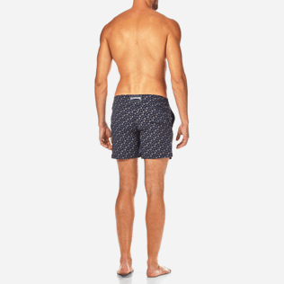 Homme CEINTURE PLATE Imprimé - Maillot de bain coupe ajustée Micro Ronde des Tortues Superflex, Bleu marine backworn Homme CEINTURE PLATE Imprimé - Maillot de bain coupe ajustée Micro Ronde des Tortues Superflex, Bleu marine backworn