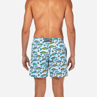 Hombre Corte Clásico Estampado - Bañador con estampado Sardine à l'Huile, Cielo azul supp2 Hombre Corte Clásico Estampado - Bañador con estampado Sardine à l'Huile, Cielo azul supp2