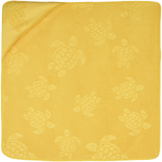 Altri Unita - Asciugamano neonato in cotone Turtle Jacquard, Curry front Altri Unita - Asciugamano neonato in cotone Turtle Jacquard, Curry front