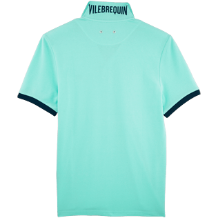 Men Others Solid - Solid Cotton pique polo, Lagoon back Men Others Solid - Solid Cotton pique polo, Lagoon back
