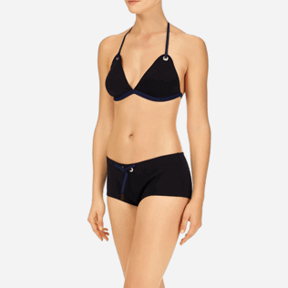 Women Bottoms Solid - Solid Neoprene Bikini bottom, Black supp1 Women Bottoms Solid - Solid Neoprene Bikini bottom, Black supp1
