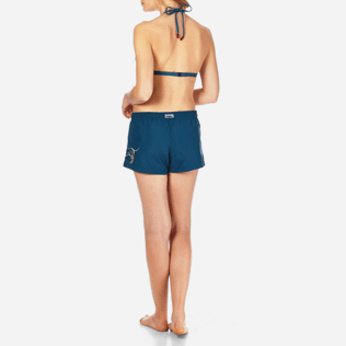 Women Shorties Embroidered - Sunny Dog Embroidered Shorty, Spray backworn Women Shorties Embroidered - Sunny Dog Embroidered Shorty, Spray backworn