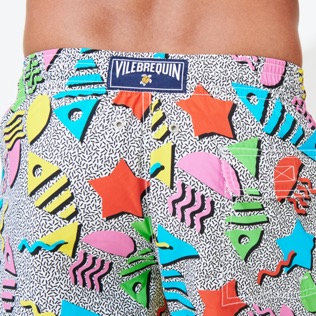 Hombre Clásico Estampado - Bañador con estampado 1986 Memphis para hombre, Blanco supp3 Hombre Clásico Estampado - Bañador con estampado 1986 Memphis para hombre, Blanco supp3
