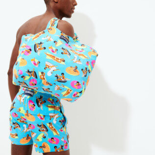 Others Printed - Tote Bag - Vilebrequin x Derrick Adams, Swimming pool frontworn Others Printed - Tote Bag - Vilebrequin x Derrick Adams, Swimming pool frontworn