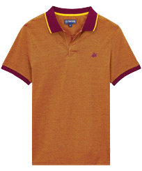 Men Changing Cotton Pique Polo Shirt Solid Kerala front view