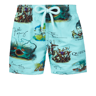 Niños Autros Estampado - Bañador con estampado Joker Queen para niño, Aguamarina front Niños Autros Estampado - Bañador con estampado Joker Queen para niño, Aguamarina front