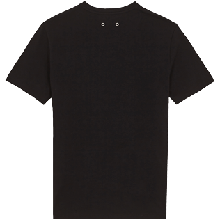 Hombre Autros Liso - Camiseta de algodón orgánico de color liso para hombre, Negro back Hombre Autros Liso - Camiseta de algodón orgánico de color liso para hombre, Negro back