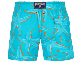 Boys Others Printed - Boys Swim Trunks 1997 Starlettes, Ming blue back view