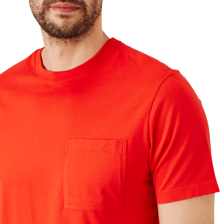 Hombre Autros Liso - Camiseta de punto de algodón pima en color liso para hombre, Medicis red supp1 Hombre Autros Liso - Camiseta de punto de algodón pima en color liso para hombre, Medicis red supp1