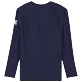 Hombre Autros Liso - Camiseta térmica de color liso para hombre, Azul marino vista trasera