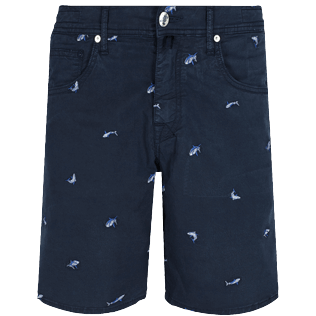 Men Others Printed - Men embroidered Bermuda Shorts 2009 Les Requins, Navy front Men Others Printed - Men embroidered Bermuda Shorts 2009 Les Requins, Navy front