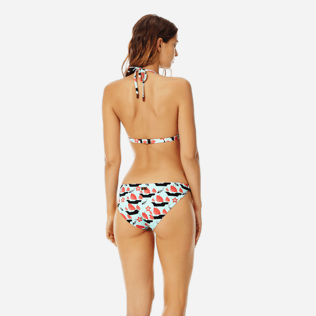 Donna Slip classico Stampato - Slip bikini donna da allacciare Hong Kong, Menta backworn Donna Slip classico Stampato - Slip bikini donna da allacciare Hong Kong, Menta backworn