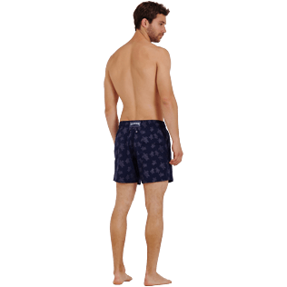 Hombre Clásico stretch Estampado - Men Swimwear Stretch Diamond Turtles, Azul marino backworn Hombre Clásico stretch Estampado - Men Swimwear Stretch Diamond Turtles, Azul marino backworn