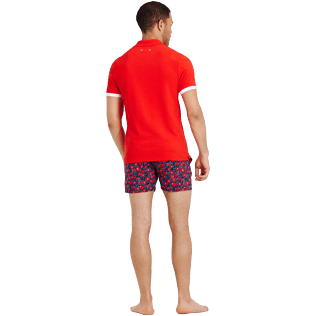 Men Others Solid - Men Cotton Polo Shirt Solid, Medicis red backworn Men Others Solid - Men Cotton Polo Shirt Solid, Medicis red backworn