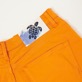 Damen Andere Uni - Stretch-Bermudashorts aus Baumwollsatin im 5-Taschen-Design für Damen, Mandarine Details Ansicht 5