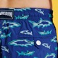 Requins 3D Badeshorts mit Stickerei für Herren – Limitierte Serie Purple blue Details Ansicht 2