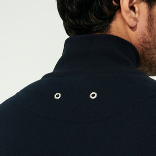 Imagen de Hombre Autros Bordado - Sudadera de algodón y bordado para hombre, Azul marino detalles vista 4 Imagen de Hombre Autros Bordado - Sudadera de algodón y bordado para hombre, Azul marino detalles vista 4
