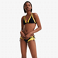 Women Halter Solid - Women bicolor Halter bikini top trompe-l'oeil effect - Vilebrequin x JCC+ - Limited Edition, Citron frontworn Women Halter Solid - Women bicolor Halter bikini top trompe-l'oeil effect - Vilebrequin x JCC+ - Limited Edition, Citron frontworn