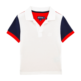 Chicos Camisa de polo Liso - Polo en piqué de algodón multicolor para niño, Azul marino front Chicos Camisa de polo Liso - Polo en piqué de algodón multicolor para niño, Azul marino front