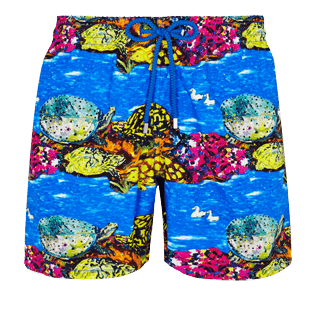 Men Classic Printed - Men Swim Trunks Vilebrequin x Hunt Slonem, Atoll front Men Classic Printed - Men Swim Trunks Vilebrequin x Hunt Slonem, Atoll front