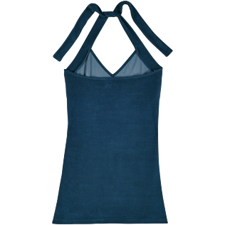 Mujer Autros Liso - Vestido en tejido terry con estampado liso para anudar alrededor del cuello para mujer, Spray back Mujer Autros Liso - Vestido en tejido terry con estampado liso para anudar alrededor del cuello para mujer, Spray back