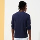 Hombre Autros Estampado - Men Long Sleeves T-shirt - Vilebrequin x Massimo Vitali, Cielo azul vista trasera desgastada