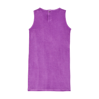 Niñas Autros Liso - Vestido sin mangas en tejido terry de color liso para niña, Orquidea back Niñas Autros Liso - Vestido sin mangas en tejido terry de color liso para niña, Orquidea back
