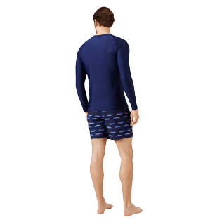 Men Others Solid - Men Rashguard Solid, Navy backworn Men Others Solid - Men Rashguard Solid, Navy backworn