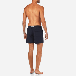 Homme Classique Moorea Brodé - Maillot de bain Broderie Placée Prehistoric Fish, Bleu marine backworn Homme Classique Moorea Brodé - Maillot de bain Broderie Placée Prehistoric Fish, Bleu marine backworn