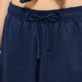 Hombre Autros Liso - Unisex Linen Jersey Bermuda Shorts Solid, Azul marino detalles vista 6