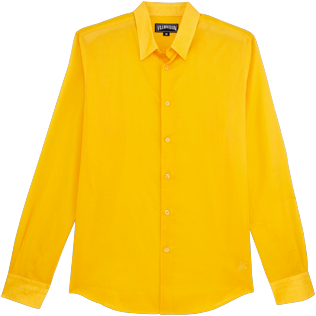 Andere Uni - Unisex Solid Hemd aus Baumwollschleier, Mango front Andere Uni - Unisex Solid Hemd aus Baumwollschleier, Mango front