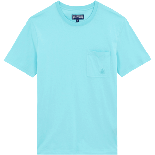 Men Others Solid - Men Organic Cotton T-Shirt Solid, Lazulii blue front Men Others Solid - Men Organic Cotton T-Shirt Solid, Lazulii blue front