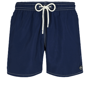 Men Classic Solid - Men Swim Trunks Solid - Vilebrequin x Highsnobiety, Deep blue front Men Classic Solid - Men Swim Trunks Solid - Vilebrequin x Highsnobiety, Deep blue front