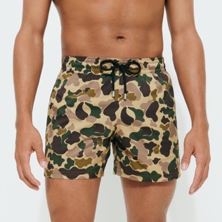 Men Others Printed - Men Stretch Swim Trunks Large Camo - Vilebrequin x Palm Angels, Army details view 4