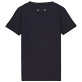 Herren Andere Bedruckt - Marguerites T-Shirt aus Baumwolle mit aufgeflocktem Vilebrequin Logo für Herren, Marineblau Rückansicht