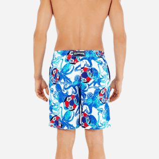 Hombre Corte Largo Estampado - Bañador con estampado Soccer Turtles para hombre, Blanco supp2 Hombre Corte Largo Estampado - Bañador con estampado Soccer Turtles para hombre, Blanco supp2
